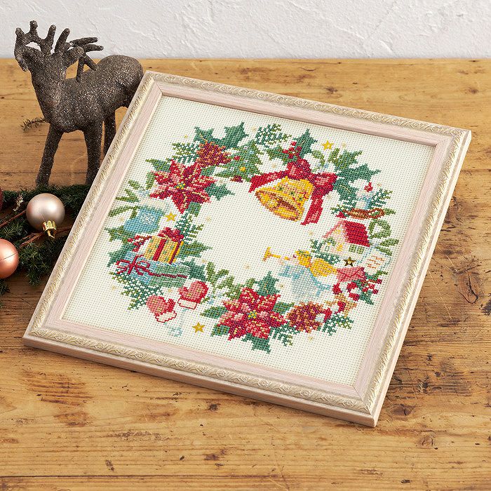 クロスステッチフレーム＜桃の花と立雛＞ | リバティ 生地、編み物  