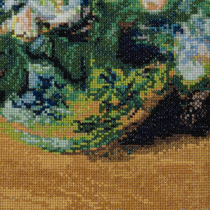 クロスステッチフレーム＜クリスマスローズ（クロード・モネ