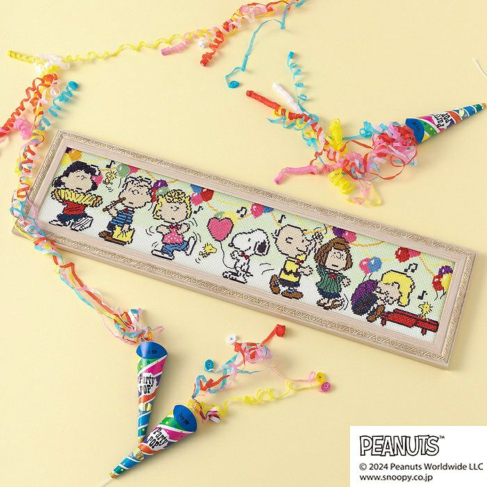 クロスステッチフレーム＜SNOOPY＆SIBLINGS＞ | リバティ 生地、編み物
