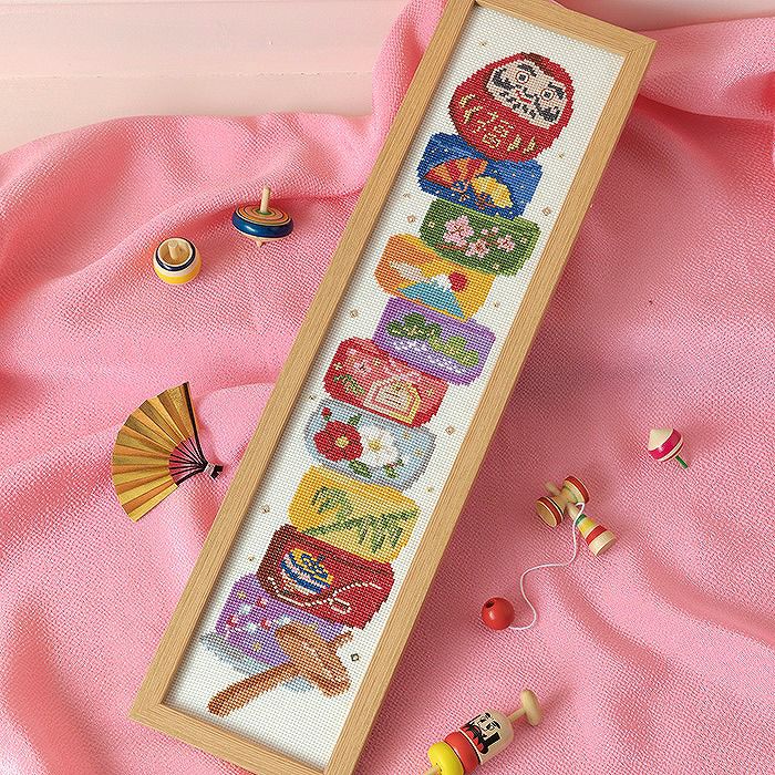 クロスステッチフレーム＜ハロウィンの訪れ＞ | リバティ 生地、編み物