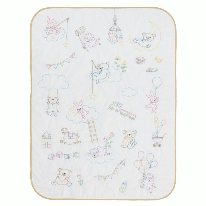 ベビーケット＜星空さんぽ＞ | リバティ 生地、編み物、刺繍、刺し子の