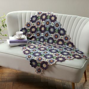 フラワーボーダーブランケット（レシピ） | リバティ 生地、編み物