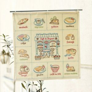 カフェのステッチクロス