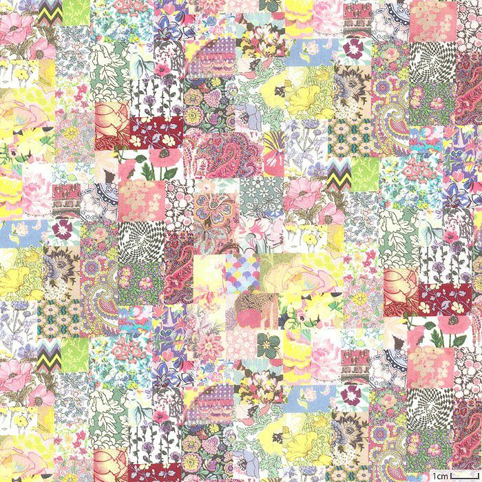 リバティ タナローン生地使用 ハンドメイド パッチワークワンピース 崩せる 