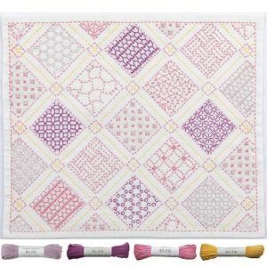 刺し子 寄せ模様＜斜め格子＞セット