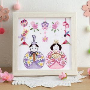 ステッチフレーム＜お雛様の彩り＞