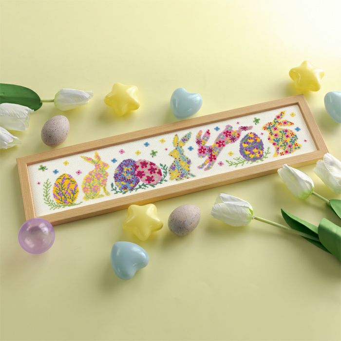 1/9予約】クロスステッチフレーム＜フラワーラビット＞ | リバティ