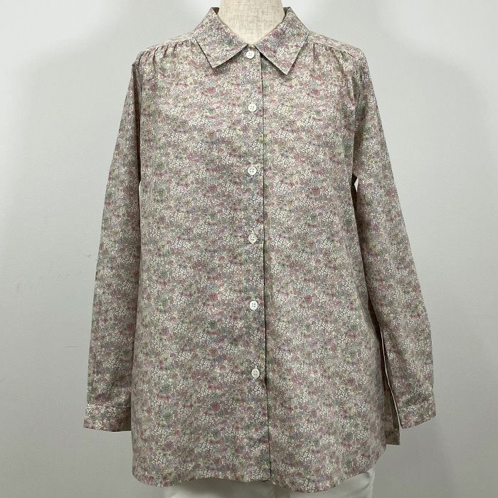 リバティプリント ロングブラウス(長袖)<Mサイズ>41E リバティプリント ロングブラウス(長袖)<Mサイズ>41E