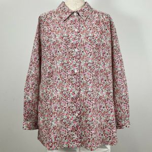 リバティプリント ロングブラウス（長袖）＜LLサイズ＞41B