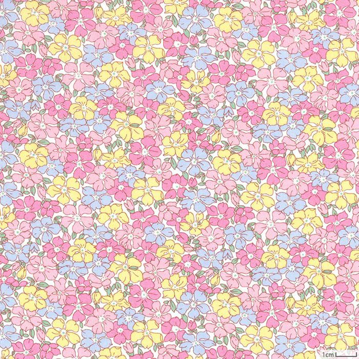 リバティプリント セイディ・ローズ＜25AU＞生地 （リバティ