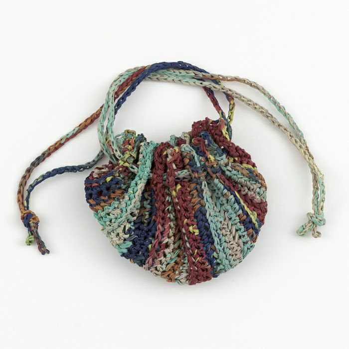 【完成品】プリーツポーチS＜ラフィスグランパレット05R＞