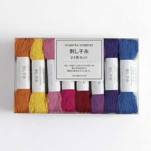 刺し子糸 単色24色セット