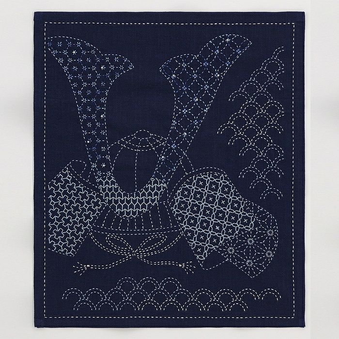 刺し子のマルチクロス＜形あわせ＞ | リバティ 生地、編み物、刺繍