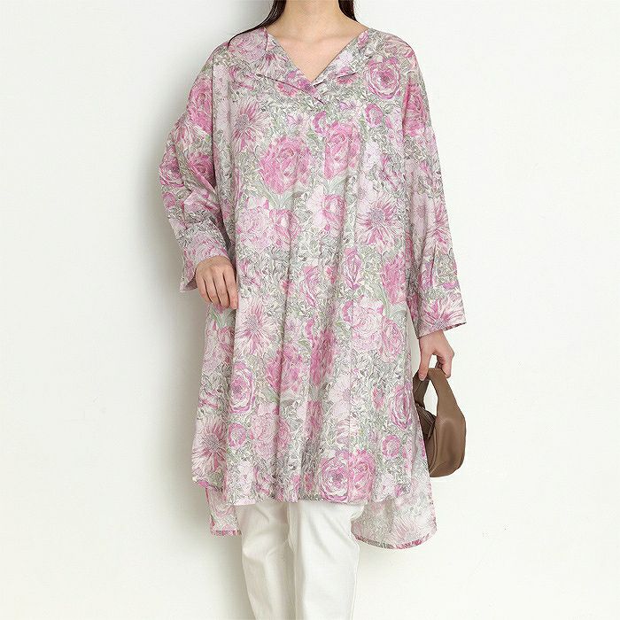 パフスリーブフレアチュニック（型紙） | リバティ 生地、編み物、刺繍