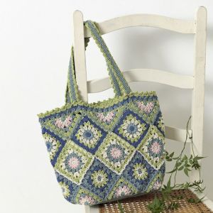 【レシピなし】バッグ＜睡蓮＞（編み物 材料セット）