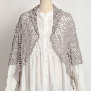 【レシピなし】サークルフラワーボレロ＜オーガニックシェイプ20GR＞（編み物 材料セット）