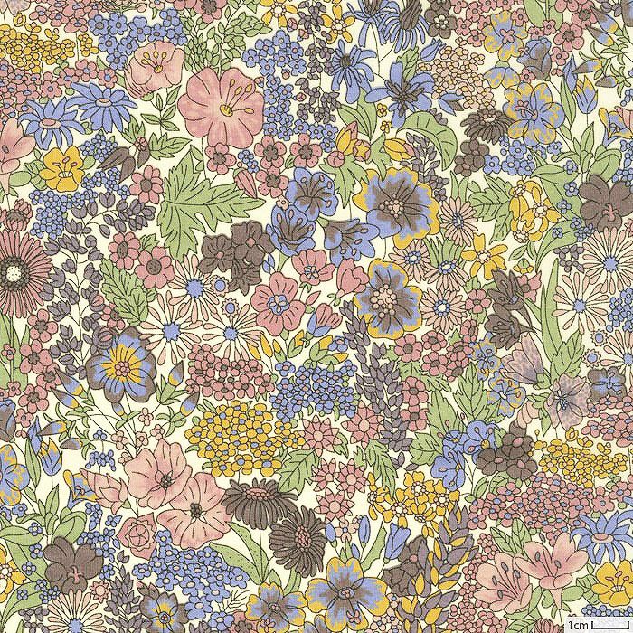 リバティプリント マーガレット・アニー＜03B2＞生地 ☆復刻色