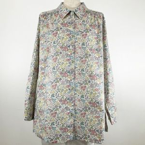 リバティプリント ロングブラウス（長袖）＜Mサイズ＞46E