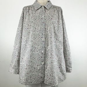 リバティプリント ロングブラウス(長袖)<Lサイズ>46B