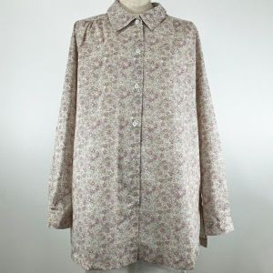 リバティプリント ロングブラウス(長袖)<Lサイズ>46C