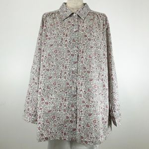リバティプリント ロングブラウス(長袖)<LLサイズ>46A