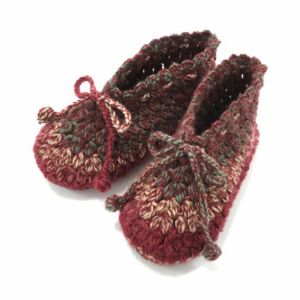 【完成品】クロッシェフリルルームシューズ＜ロービングキッス15R＞