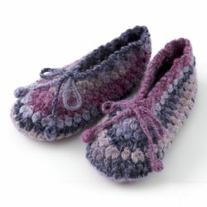 【完成品】クロッシェフリルルームシューズ＜ロービングキッス53L＞