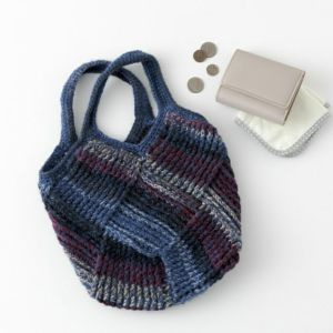 【完成品】クロッシェバスケットバッグ<キッス26N>