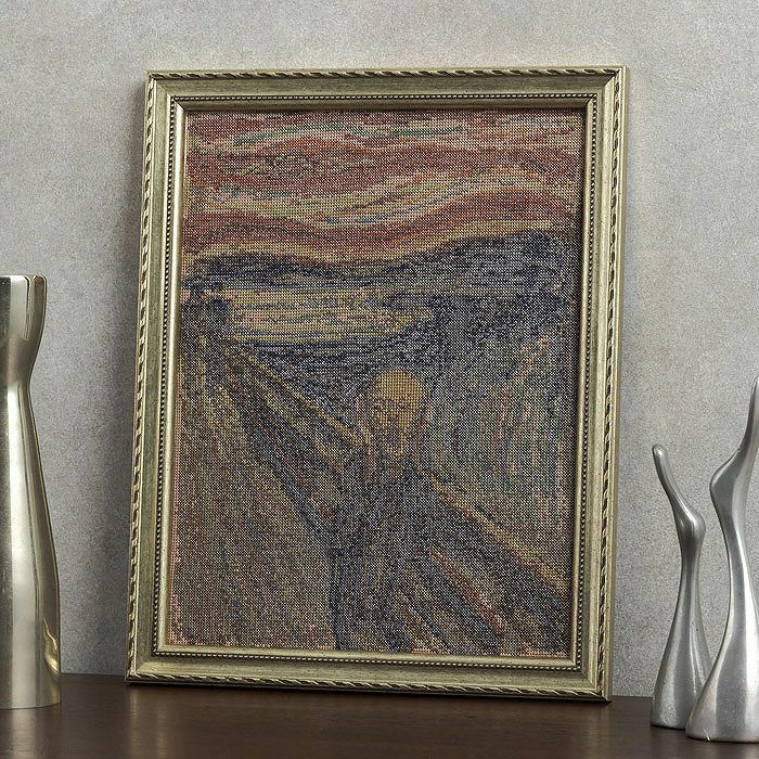 完成品】クロスステッチボード＜welcome＞ | リバティ 生地、編み物