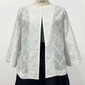 エンブロイダリーレースサークルスケッチ ベルスリーブジャケット＜ショート丈＞＜Ｌサイズ＞03A