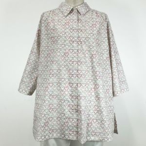 リバティプリント ロングブラウス（七分袖）＜Mサイズ＞04A