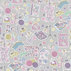 リバティプリント メルスリー＜11GR＞生地 （ホビーラホビーレオリジナル）2025SS