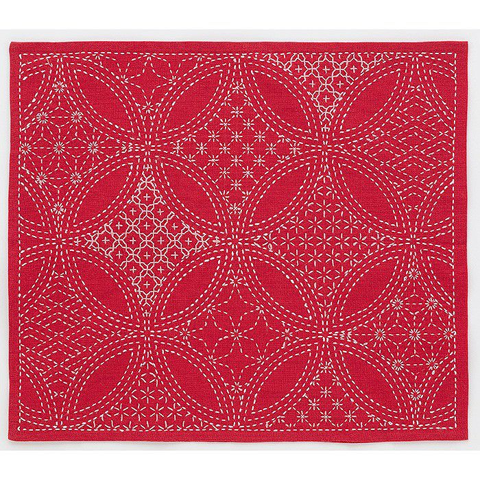 刺し子 寄せ模様＜縞・紺＞ | リバティ 生地、編み物、刺繍、刺し子の