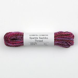 【7/10予約】Sparkle Sashiko Thread 刺し子糸 シャイニーピンク＜504＞