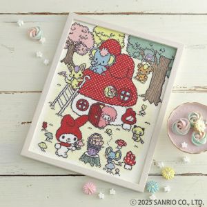 クロスステッチフレーム<マイメロディときのこの森>