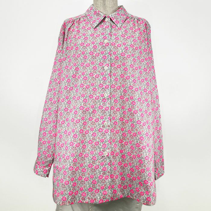 リバティプリント ロングブラウス（長袖）＜Mサイズ＞46F | リバティ