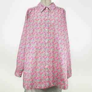 リバティプリント ロングブラウス(長袖)<LLサイズ>46F