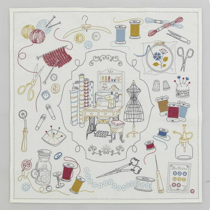 アップリケタペストリー＜ハート＆リボン＞ | リバティ 生地、編み物