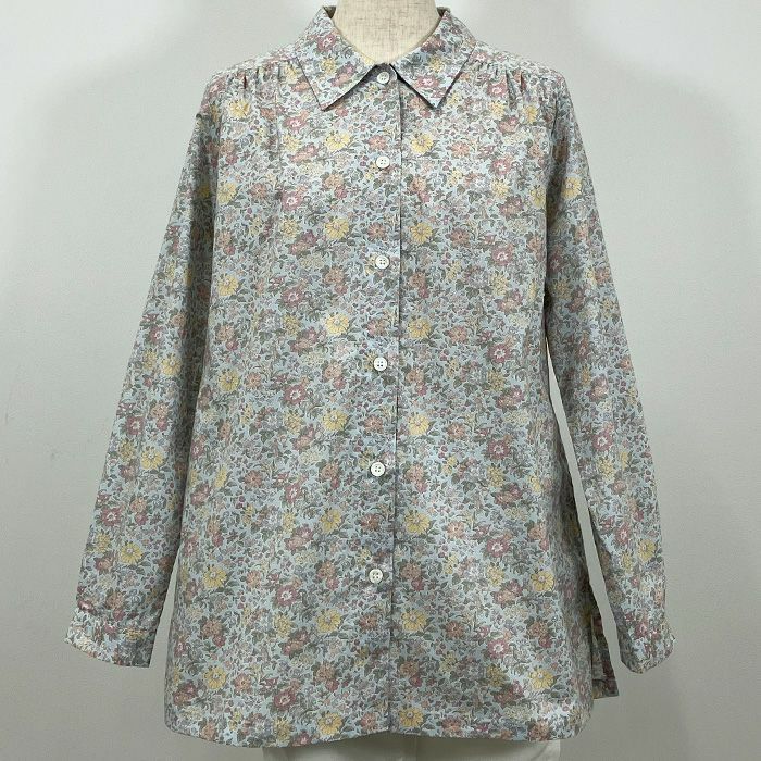 リバティプリント ロングブラウス（長袖）＜Lサイズ＞41Dの画像