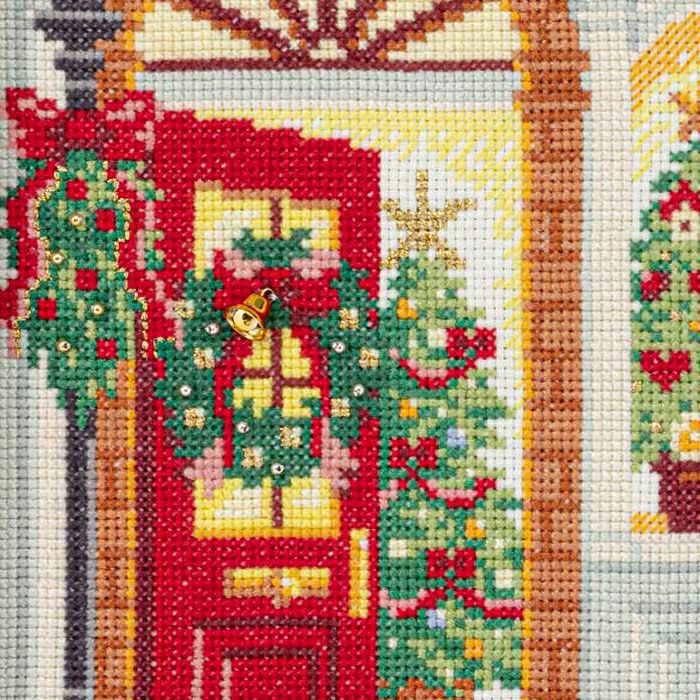 クロスステッチ完成品 クリスマス18ct 【公式通販】