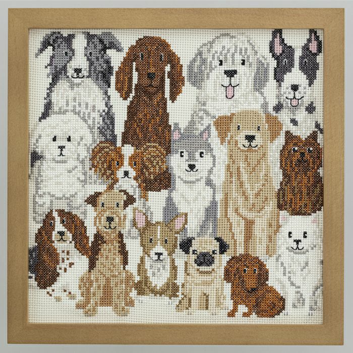 新品未使用】ホビーラホビーレ クロスステッチキット Dog friends 犬