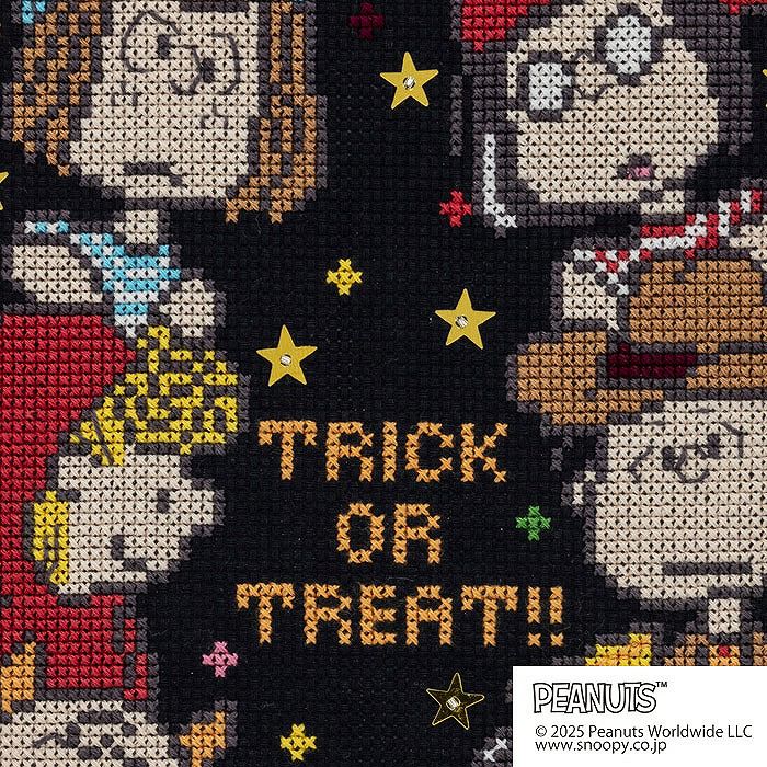 クロスステッチフレーム＜スヌーピーのトリックオアトリート