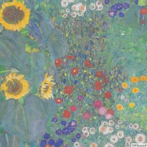 コットンローン クリムト ひまわりの園＜01G＞生地 ホビーラホビーレ