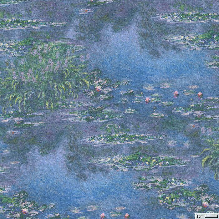 スノーグース ホビーラホビーレ　＜睡蓮の池、緑の反映＞完成品 クロスステッチフレーム＜睡蓮の池、緑の反映＞ | リバティ 生地