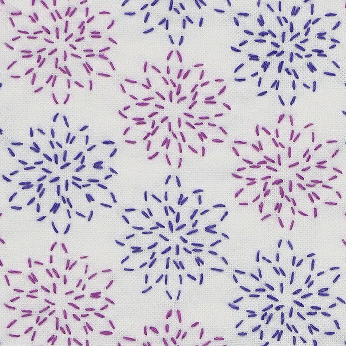 刺し子 八重花つなぎ | リバティ 生地、編み物、刺繍、刺し子のこと