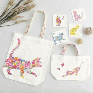 専用ページ【名入れ刺繍可】刺繍ヌビのシューズケース お弁当袋