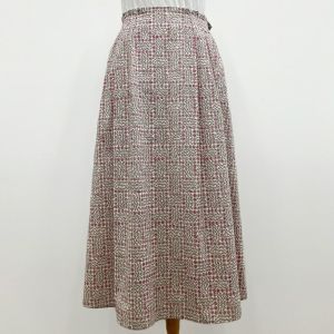 リバティプリント ハイウエストタックスカート（75ｃｍ丈）＜Lサイズ＞10E