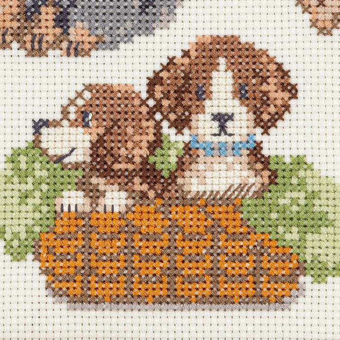 クロスステッチフレーム＜ワンダフルタイム＞ | リバティ 生地、編み物