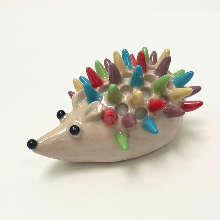 なかよしハリネズミ針山 | リバティ 生地、編み物、刺繍、刺し子のこと