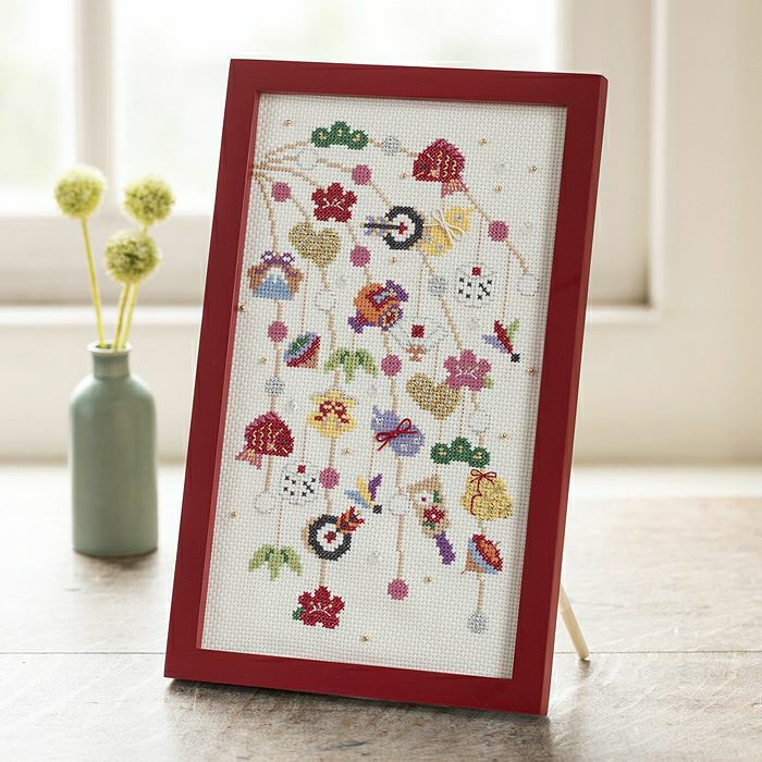 【完成品】welcome クロスステッチ 完成品】クロスステッチボード＜welcome＞ | リバティ 生地、編み物